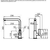 Single-lever kitchen faucet with swivel spout Tramelan