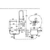 3-otworowy elektroniczny kran kuchenny LED Mazatlan