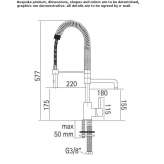 Countertop kitchen faucet with spray Zenzeli