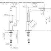 2-hole kitchen faucet with individual rosettes Gargas