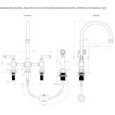 Bridge tap with pull-out spout Roteglia