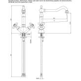 1-hole countertop kitchen faucet Eresing