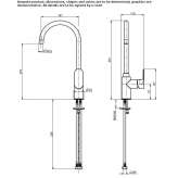 Single-lever kitchen faucet with swivel spout Ruviano