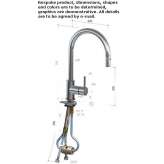 Single-lever kitchen faucet with pull-out spout Kavacik