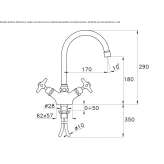 1-hole kitchen faucet with aerator Elsdorf