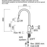 Kitchen faucet with pull-out spout Lavrio