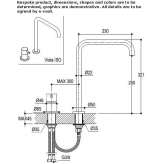 Kitchen faucet with 2 holes and single handle Pestis