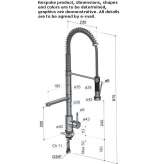 Countertop kitchen faucet with a swivel spout Kavacik