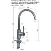 Single-lever kitchen faucet with swivel spout Kavacik