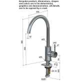 Single-lever kitchen faucet with swivel spout Kavacik