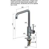 1-hole countertop kitchen faucet Kavacik