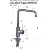 Single-lever kitchen faucet with swivel spout Kavacik