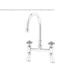 2-hole countertop kitchen faucet Shilla