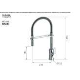 Single-lever kitchen faucet with pull-out spout Harze