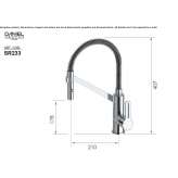 Single-lever kitchen faucet with swivel spout Harze