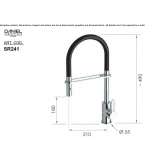 Single-lever kitchen faucet with pull-out spout Harze