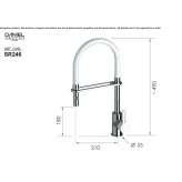 Countertop kitchen faucet with pull-out spout Harze