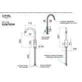 Kitchen faucet with single handle on the countertop, water purification tap Smarca