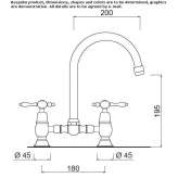 Countertop tap with swivel spout Slavnoye