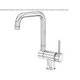 Countertop kitchen faucet with one handle Passons