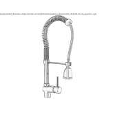 Professional countertop kitchen faucet with a pull-out spout Passons