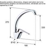 Kitchen faucet with swivel spout Pisco