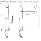 1-hole countertop kitchen faucet Lents