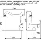 Kitchen faucet under the window with 1 hole Dolavon