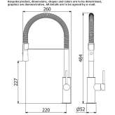 Countertop steel kitchen faucet Gueepsa