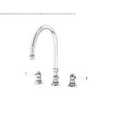 3-hole countertop kitchen faucet Tepehan