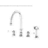 Countertop kitchen faucet with spray Tepehan