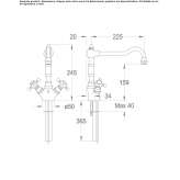 1-hole kitchen faucet with swivel spout Brozzo