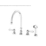 Kitchen faucet with pull-out spout Oulins