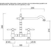 Countertop tap with swivel spout Slavnoye