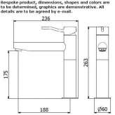 1-hole countertop kitchen faucet Salida