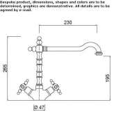 1-hole countertop kitchen faucet with a swivel spout Oronsko