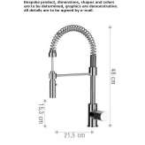 Single-lever kitchen faucet with pull-out spout Dealu