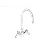 1-hole countertop kitchen faucet Oulins