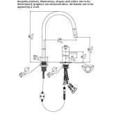 Stainless steel kitchen faucet with pull-out spout Honefoss