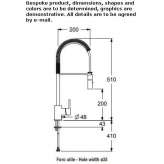 Single-lever kitchen faucet with pull-out spout Fletcher