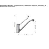 Single-lever kitchen faucet with swivel spout Tomochic