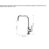 Single-lever kitchen faucet with swivel spout Rincon