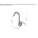 Kitchen faucet with swivel spout Rincon