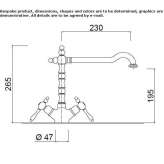 1-hole countertop kitchen faucet with a swivel spout Slavnoye