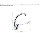 Single-lever kitchen faucet with swivel spout Tomochic