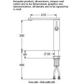 Countertop kitchen faucet with one handle Vernonia