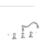 3-hole countertop kitchen faucet Tepehan