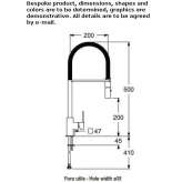 Single-lever kitchen faucet with pull-out spout Fletcher