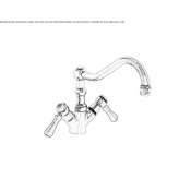 1-hole countertop kitchen faucet Oulins