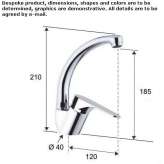 Kitchen faucet with swivel spout Pisco